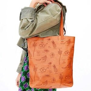 Clare V. Michel Tote in Cuoio Paradis